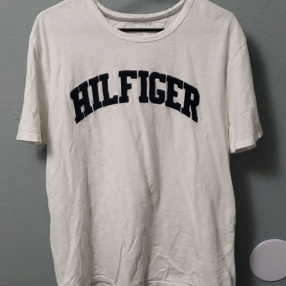 Tommy Hilfiger fuzzy letters shirt